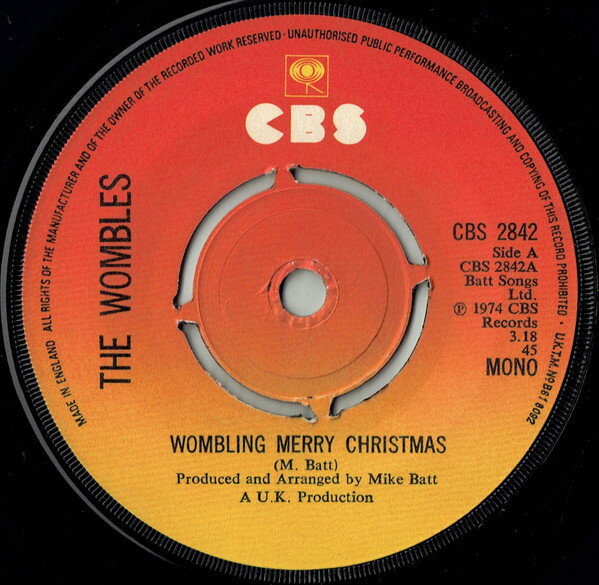 【中古】7” Wombles Wombling Merry Christmas CBS2842 CBS /00080