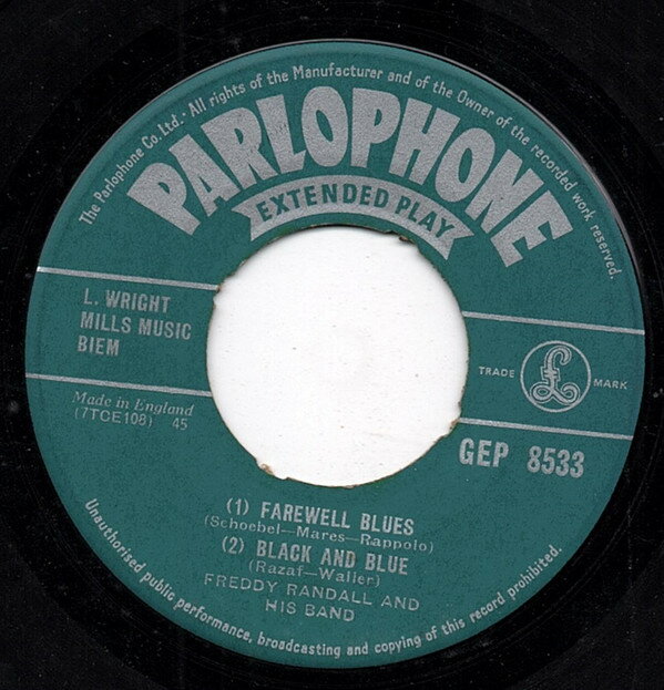 【中古】7” Freddy Randall &amp; His Band Farewell Blues GEP8533 Parlophone /00080