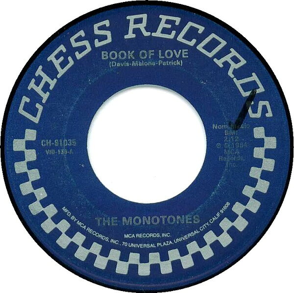 7” Monotones Book Of Love / Soft Shadows CH91035 CHESS /00080