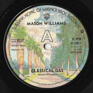 【中古】英7” Mason Williams Classical Gas K16011 Warner Bros. Records /00080 【中古】英7” Mason Williams Classical Gas K16011 Warner Bros. Records /00080