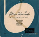 【中古】独10” Johann Sebastian Bach Brandenburgisches Konzert Nr. 4 G-Dur 3163 Opera ...