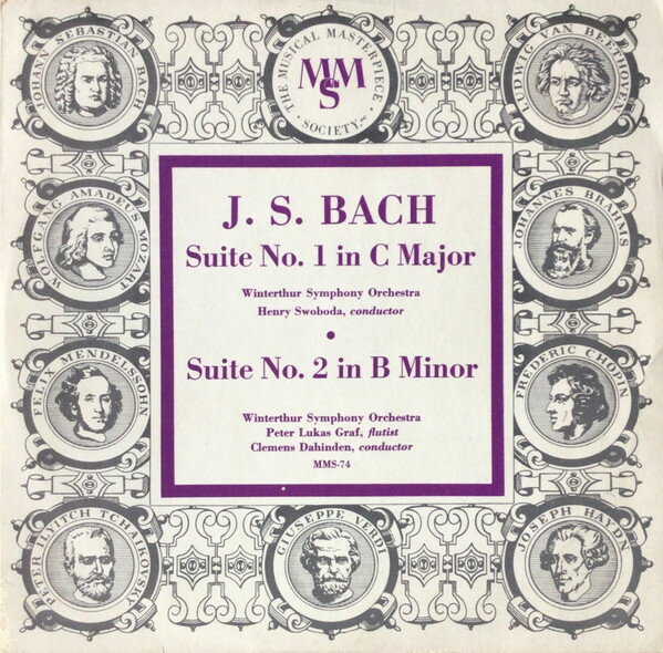 【中古】米10” Johann Sebastian Bach Suite No. 1 In C Major / Suite No. 2 In B Minor MMS74 Musical Masterpiece /00200
