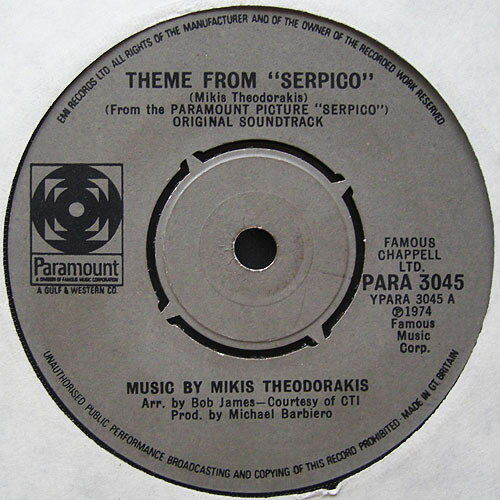쥳ɥƥ ŷԾŹ㤨֡š۱7 Mikis Theodorakis Theme From Serpico / Honest Cop PARA3045 Paramount Records /00080פβǤʤ968ߤˤʤޤ