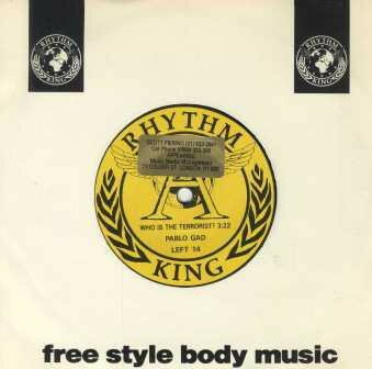 【中古】英7” Pablo Gad Who Is The Terrorist LEFT14 RHYTHM KING /00080