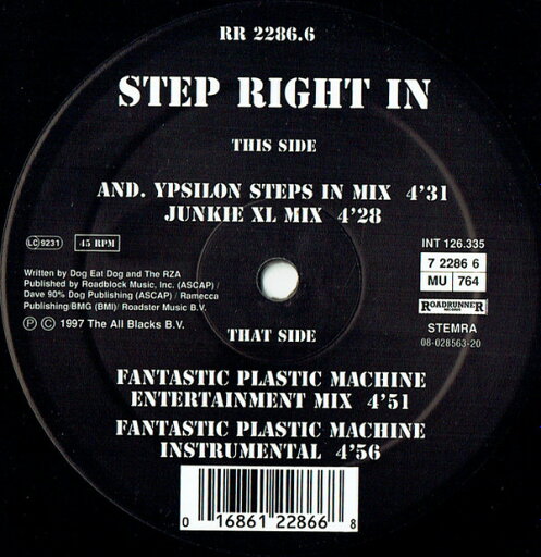 【中古】欧12” Dog Eat Dog Step Right In (Remixed) 722866 Roadrunner Records /00250 【中古】欧12” Dog Eat Dog Step Right In (Remixed) 722866 Roadrunner Records /00250