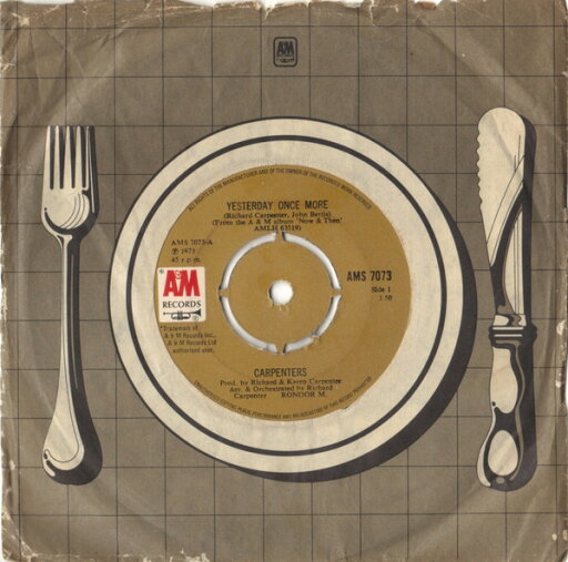 【中古】英7” Carpenters Yesterday Once More AMS7073 A&M Records /00080 【中古】英7” Carpenters Yesterday Once More AMS7073 A&M Records /00080