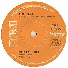 【中古】英7” Perry Como Walk Right Back RCA2432 RCA Victor /00080