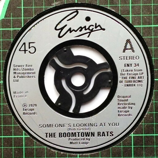 【中古】英7” Boomtown Rats Someones Looking At You ENY34 Ensign /00080 【中古】英7” Boomtown Rats Someones Looking At You ENY34 Ensign /00080