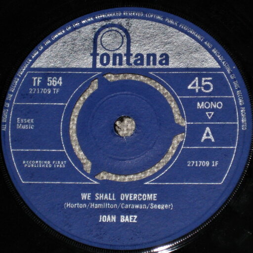 【中古】英7” Joan Baez We Shall Overcome TF564 Fontana /00080 【中古】英7” Joan Baez We Shall Overcome TF564 Fontana /00080
