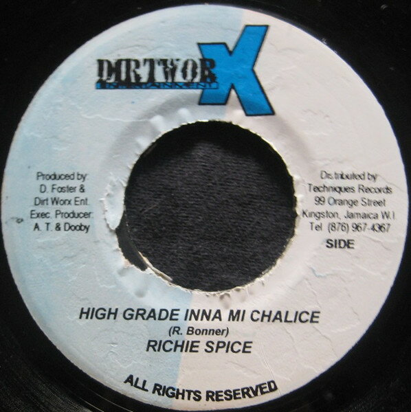 7” Richie Spice High Grade Inna Mi Chalice NONE Dirt Worx Entertainm /00080
