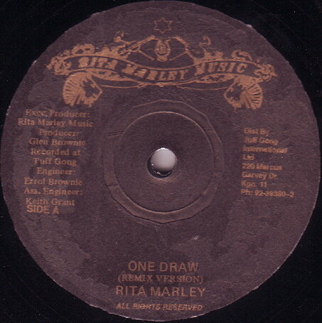 12” Rita Marley One Draw NONE Rita Marley Music /00250