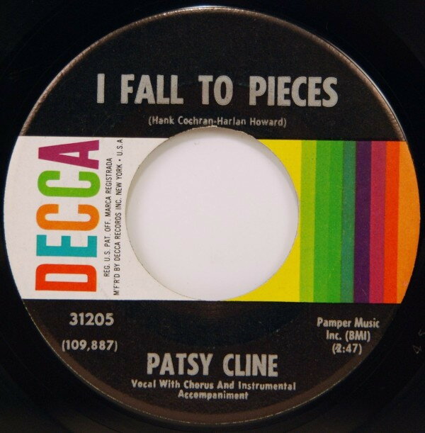 【中古】米7” Patsy Cline I Fall To Pieces 31205 Decca /00080