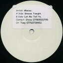 【中古】英12” Mimics Groove Tonight / Let Me Tell Ya SPTBOT01 Not On Label /00250(2)