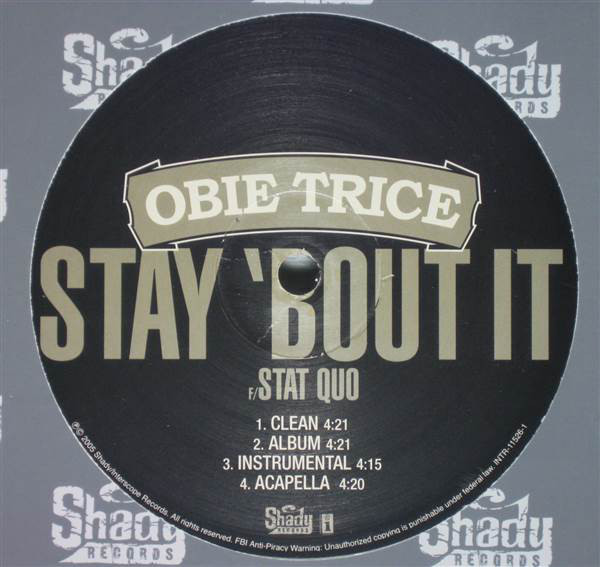 ・アーティスト Obie Trice Ft. Stat Quo ・タイトル Wanna Know b/w Stay 'Bout It ・レーベル・型番 Shady Records, Interscope Records INTR115261 ・フォーマット 12インチレコード ・コンディション(盤) 非常に良い(EX) ・コンディション(ジャケット) 良い (VG+) ・コンディション(帯) オビなし ・特記事項 サンプル画像です。実際の商品の画像ではありません 商品写真はバーコード/カタログ番号に対応したサンプル画像ですので、お送りする商品の画像ではありません。帯やライナーなどの付属品は、特記事項に記載されている場合のみ含まれます。プロモやカラーレコードなどの仕様についても、該当する場合のみ特記事項に記載しています。 【ご購入前に必ずご確認ください】 ・本店サイト(www.recordcity.jp)とは価格、送料が違います ・本店サイト、その他支店のオーダーとは同梱発送できません ・注文確定後に別の注文を頂いた場合、注文同士の同梱は致しかねます。 ・別倉庫から発送しているため、店頭受け渡しは対応しておりません ・一部商品は他の通販サイトでも販売しているため、ご注文のタイミングによっては商品のご用意ができない場合がございます。 ・土日祝日はお休みです 金曜・祝前日9時以降のご連絡またはご入金は、返答または発送が週明け・祝日明けに順次対応となります。 ・ご購入後のキャンセル不可 ご購入後のキャンセルはいかなる理由においてもお受けできません。ご了承の上、ご購入くださいませ。 ・日本郵便(ゆうパック/ゆうメール)によるお届けになります。 ・中古品であることをご理解ください 当ストアでは中古商品を主に販売しております。中古品であることをご理解の上ご購入ください。また、一部商品はRecordCityオンラインストアで試聴可能です。 ・返品について お客様のご都合による返品は一切承っておりません。 表記の内容と実際の商品に相違がある場合、また針飛び等で返品・返金をご希望される場合は、商品の到着後1週間以内にご連絡ください。商品の返送をこちらで確認後、キャンセル・返金を行います。 コンディションVG以下の商品は返品できません。プレイに影響のない表面のこすれ傷、プレス起因のノイズ盤は返品の対象外です。 【コンディション表記】 ・ほぼ新品(M-)(Like New) 完全な新品。未使用。当店ではほぼ使用しません ・非常に良い(EX)(Excellent) 中古盤として美品な状態。わずかな経年を感じるものの傷みを感じさせない、当店基準で最高の状態 ・良い(VG+)(Very Good Plus) 丁寧に扱われた中古品で、軽い使用感がみられる。 ・可(VG)(Acceptable) 使い込まれた中古品で、「良い」よりもさらに使用感がみられる。 ・悪い(VG-)(Bad) 状態が悪いアイテム。使用の保障はなく、再生不可、針飛び、目立つノイズがあるかもしれない。状態によるクレーム不可。返品不可。 ・非常に悪い(G)(Very Bad) 「悪い」よりさらに状態が悪いアイテム。使用の保障はなく、再生不可、針飛び、目立つノイズがあるかもしれない。状態によるクレーム不可。返品不可。 ・ジャンク(Fair)(Junk/Fair) 割れている、反っている、水ダメージがある、カビ、ジャケットが分離している、ひどい書き込み、ひどい擦れなど最低の状態。使用の保障はなく、再生不可、針飛び、目立つノイズがあるかもしれない。状態によるクレーム不可。返品不可。 ・ジャンク(Poor)(Junk/Poor) 割れている、反っている、水ダメージがある、カビ、ジャケットが分離している、ひどい書き込み、ひどい擦れなど最低の状態。使用の保障はなく、再生不可、針飛び、目立つノイズがあるかもしれない。状態によるクレーム不可。返品不可。