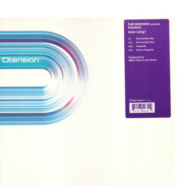 【中古】米12” Full Intention, Essence How Long? DT005 Dtension /00250