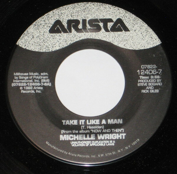 【中古】米7” Michelle Wright Take It Like A Man / Guitar Talk 07822124067 Arista /00080
