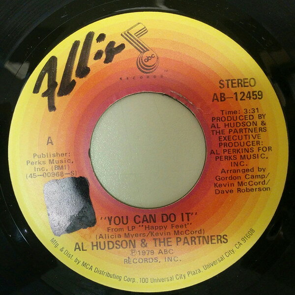 楽天レコードシティ 楽天市場店【中古】米7” Al Hudson & The Partners You Can Do It AB12459 ABC Records /00080
