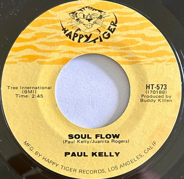 Artist Name: K - 【中古】7” Paul Kelly Soul Flow / Hangin On In There HT573 HAPPY TIGER RECORDS /00080