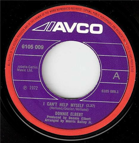 7” Donnie Elbert I Cant Help Myself 61050091 /00080