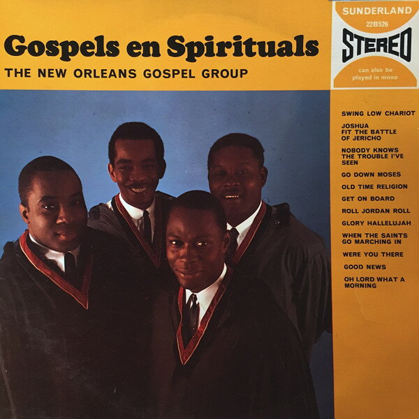 【中古】蘭LP New Orleans Gospel Group Gospels En Spirituals 22B526 Sunderland /00260