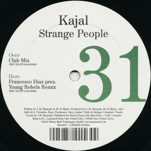 쥳ɥƥ ŷԾŹ㤨֡š12 Kajal Strange People BIEN031 Le Bien Et Le Mal /00250פβǤʤ603ߤˤʤޤ