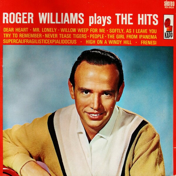 šLP Roger Williams Roger Williams Plays The Hits KS3414 Kapp Recor...
