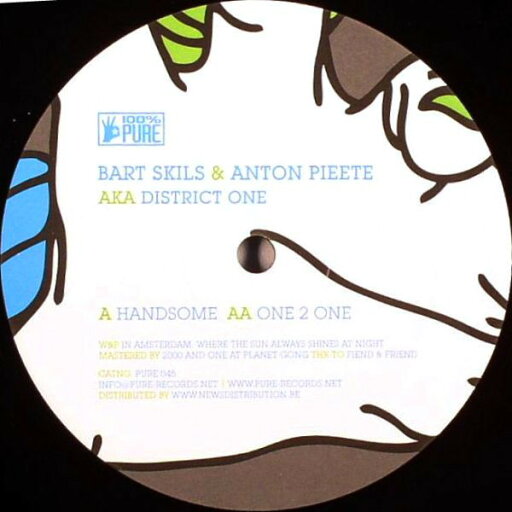【中古】蘭12” Bart Skils, Anton Pieete, Dist Handsome / One 2 One PURE045 100% Pure /00250 【中古】蘭12” Bart Skils, Anton Pieete, Dist Handsome / One 2 One PURE045 100% Pure /00250
