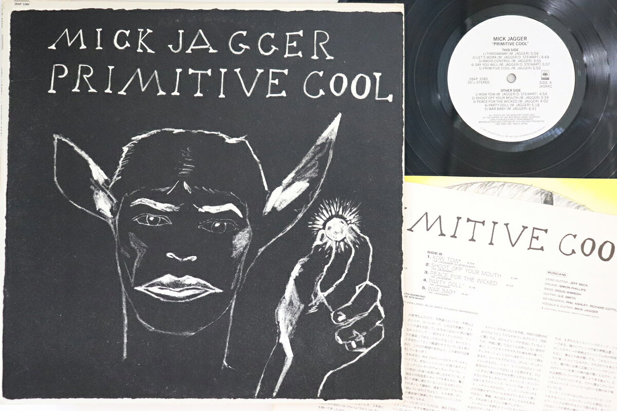 Artist Name: R - 【中古】LP Mick Jagger Primitive Cool 28AP3380 CBS SONY /00260