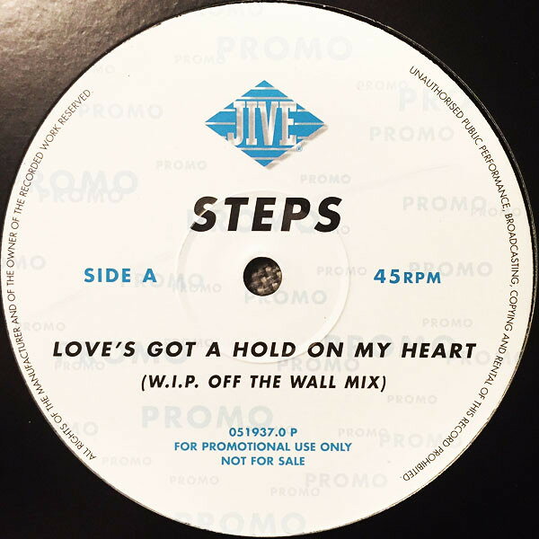 【中古】欧12” Steps Loves Got A Hold On My Heart 0519370P Jive /00250