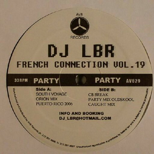 【中古】米12” DJ Lbr French Connection Vol. 19 AV629 AV8 /00250 【中古】米12” DJ Lbr French Connection Vol. 19 AV629 AV8 /00250