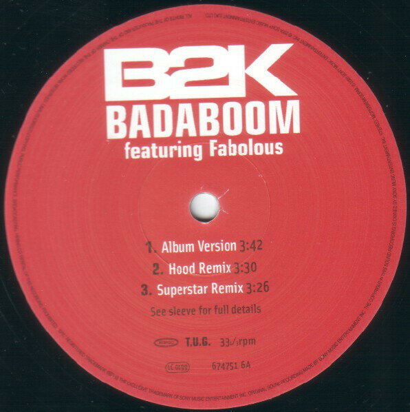 【中古】米12” B2K Badaboom 6747516 Epic /00250