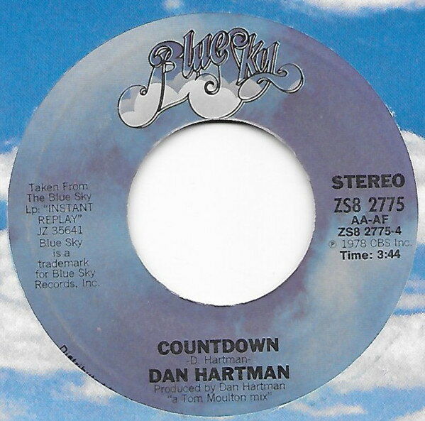 【中古】米7” Dan Hartman This Is It / Countdown ZS82775 Blue Sky /00080