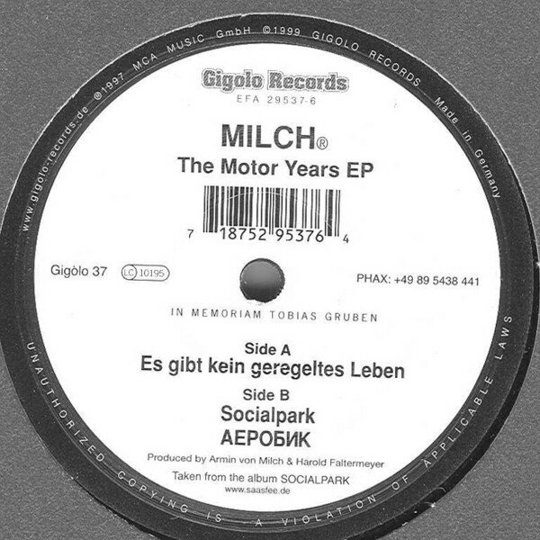 【中古】独12” Milch The Motor Years EP GIGOLO37 International Deejay /00250