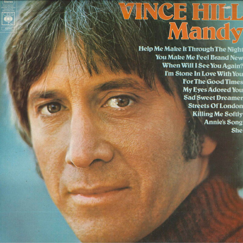 【中古】英LP Vince Hill Mandy S80742 CBS /00260