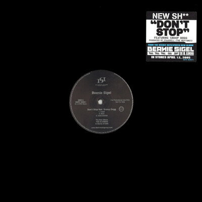 【中古】米12” Beanie Sigel Dont Stop DEFR162631 Damon Dash Music Gro プロモ /00250