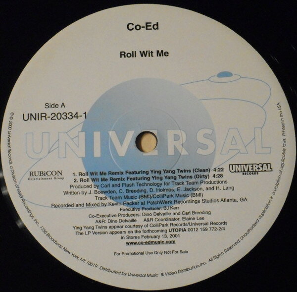 【中古】米12” Co-Ed Roll Wit Me UNIR203341 Universal Records /00250