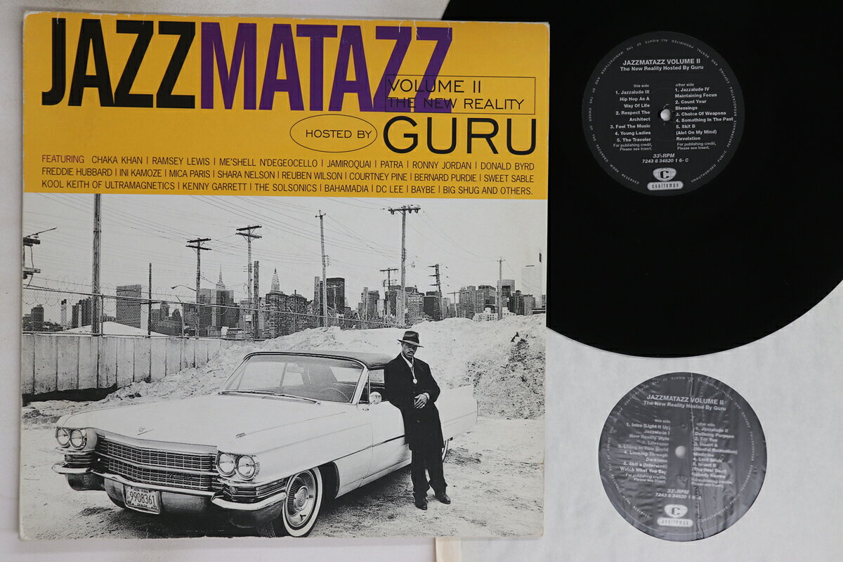 ・アーティスト Guru ・タイトル Jazzmatazz Volume 2 ・レーベル・型番 COOLTEMPO 724383482016 ・フォーマット LPレコード ・コンディション(盤) 良い (VG+) ・コンディション(ジャケット) 良い (VG+) ・コンディション(帯) オビなし ・特記事項 【ライナー付き】 【盤に目立った跡】【盤にヘアライン】 実際に発送される商品の画像です 【ご購入前に必ずご確認ください】 ・本店サイト(www.recordcity.jp)とは価格、送料が違います ・本店サイト、その他支店のオーダーとは同梱発送できません ・注文確定後に別の注文を頂いた場合、注文同士の同梱は致しかねます。 ・別倉庫から発送しているため、店頭受け渡しは対応しておりません ・一部商品は他の通販サイトでも販売しているため、ご注文のタイミングによっては商品のご用意ができない場合がございます。 ・土日祝日はお休みです 金曜・祝前日9時以降のご連絡またはご入金は、返答または発送が週明け・祝日明けに順次対応となります。 ・ご購入後のキャンセル不可 ご購入後のキャンセルはいかなる理由においてもお受けできません。ご了承の上、ご購入くださいませ。 ・日本郵便(ゆうパック/ゆうメール)によるお届けになります。 ・中古品であることをご理解ください 当ストアでは中古商品を主に販売しております。中古品であることをご理解の上ご購入ください。また、一部商品はRecordCityオンラインストアで試聴可能です。 ・返品について お客様のご都合による返品は一切承っておりません。 表記の内容と実際の商品に相違がある場合、また針飛び等で返品・返金をご希望される場合は、商品の到着後1週間以内にご連絡ください。商品の返送をこちらで確認後、キャンセル・返金を行います。 コンディションVG以下の商品は返品できません。プレイに影響のない表面のこすれ傷、プレス起因のノイズ盤は返品の対象外です。 【コンディション表記】 ・ほぼ新品(M-)(Like New) 完全な新品。未使用。当店ではほぼ使用しません ・非常に良い(EX)(Excellent) 中古盤として美品な状態。わずかな経年を感じるものの傷みを感じさせない、当店基準で最高の状態 ・良い(VG+)(Very Good Plus) 丁寧に扱われた中古品で、軽い使用感がみられる。 ・可(VG)(Acceptable) 使い込まれた中古品で、「良い」よりもさらに使用感がみられる。 ・悪い(VG-)(Bad) 状態が悪いアイテム。使用の保障はなく、再生不可、針飛び、目立つノイズがあるかもしれない。状態によるクレーム不可。返品不可。 ・非常に悪い(G)(Very Bad) 「悪い」よりさらに状態が悪いアイテム。使用の保障はなく、再生不可、針飛び、目立つノイズがあるかもしれない。状態によるクレーム不可。返品不可。 ・ジャンク(Fair)(Junk/Fair) 割れている、反っている、水ダメージがある、カビ、ジャケットが分離している、ひどい書き込み、ひどい擦れなど最低の状態。使用の保障はなく、再生不可、針飛び、目立つノイズがあるかもしれない。状態によるクレーム不可。返品不可。 ・ジャンク(Poor)(Junk/Poor) 割れている、反っている、水ダメージがある、カビ、ジャケットが分離している、ひどい書き込み、ひどい擦れなど最低の状態。使用の保障はなく、再生不可、針飛び、目立つノイズがあるかもしれない。状態によるクレーム不可。返品不可。