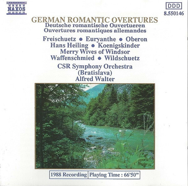 CD Csr Symphony Orchestra (Bratis German Romantic Overtures 8550146 NAXOS /00110