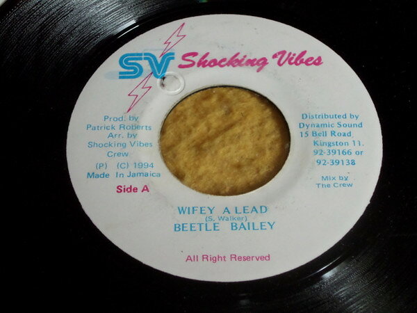 7” Beetle Bailey Wifey A Lead NONE Shocking Vibes /00080