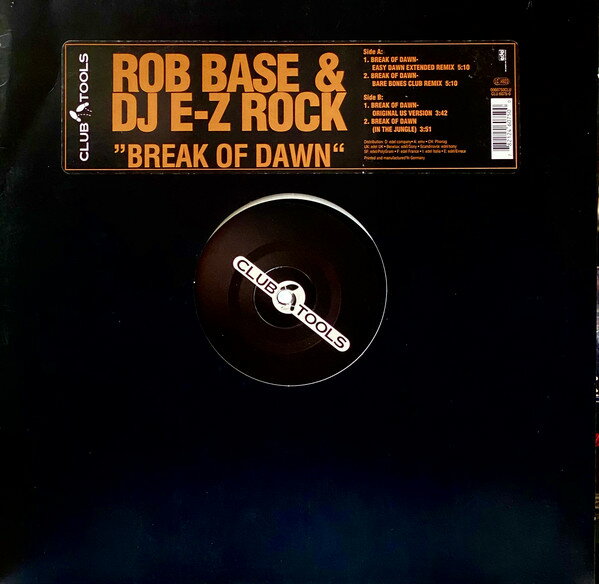 【中古】独12” Rob Base & DJ E-Z Rock Break Of Dawn 0060750CLU Club Tools /00250