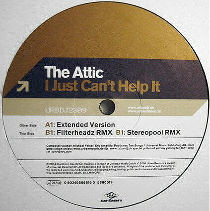 【中古】独12” Attic I Just Cant Help It URBDJ2309 Urban /00250 【中古】独12” Attic I Just Cant Help It URBDJ2309 Urban /00250
