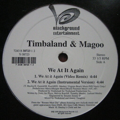 【中古】米12” Timbaland & Magoo We At It Again 724383872312 Blackground Entertai /00250 【中古】米12” Timbaland & Magoo We At It Again 724383872312 Blackground Entertai /00250