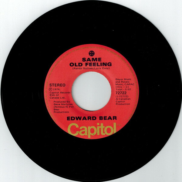 š۲7 Edward Bear Same Old Feeling 72722 Capitol Records /00080