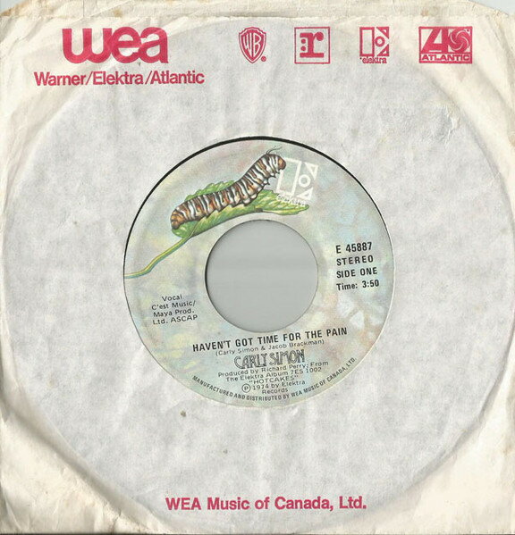 【中古】加7” Carly Simon Havent Got Time For The Pain E45887 Elektra /00080