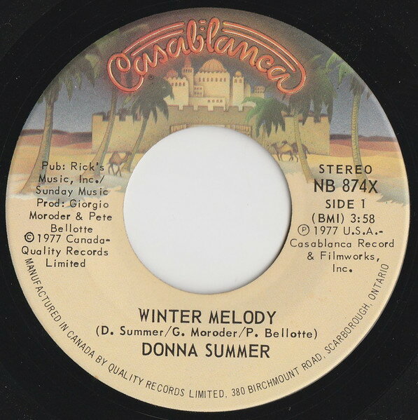 【中古】加7” Donna Summer Winter Melody NB874X Casablanca /00080
