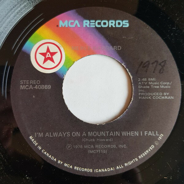 ����š۲�7�� Merle Haggard Im Always On A Mountain When I Fall MCA40869 MCA Records /...