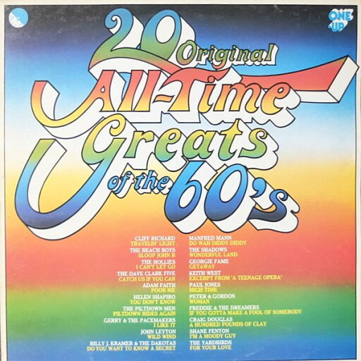 【中古】英LP Various 20 Original All-Time Greats Of The 60s OU2056 One-Up /00260 【中古】英LP Various 20 Original All-Time Greats Of The 60s OU2056 One-Up /00260