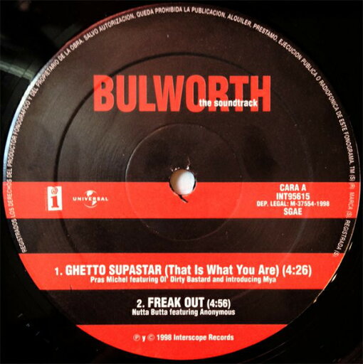 【中古】西12” Various Bulworth The Soundtrack INT95615 Interscope Records /00250 【中古】西12” Various Bulworth The Soundtrack INT95615 Interscope Records /00250
