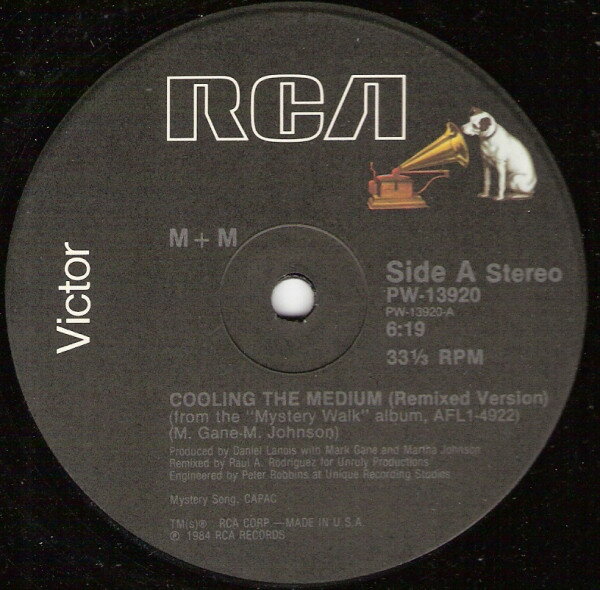 Artist Name: J - 【中古】米12” M + M Cooling The Medium / Come Out And Dance PW13920 RCA Victor /00250