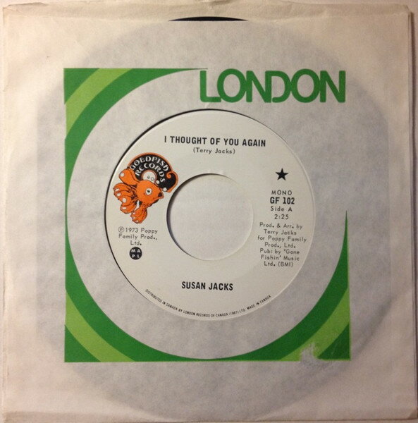 ・アーティスト Susan Jacks ・タイトル I Thought Of You Again ・レーベル・型番 Goldfish Records (3) GF102 ・フォーマット 7インチレコード ・コンディション(盤) 良い (VG+) ・コンディション(ジャケット) プレインカバー（元ジャケット／カバー無し） ・コンディション(帯) オビなし ・特記事項 サンプル画像です。実際の商品の画像ではありません 商品写真はバーコード/カタログ番号に対応したサンプル画像ですので、お送りする商品の画像ではありません。帯やライナーなどの付属品は、特記事項に記載されている場合のみ含まれます。プロモやカラーレコードなどの仕様についても、該当する場合のみ特記事項に記載しています。 【ご購入前に必ずご確認ください】 ・本店サイト(www.recordcity.jp)とは価格、送料が違います ・本店サイト、その他支店のオーダーとは同梱発送できません ・注文確定後に別の注文を頂いた場合、注文同士の同梱は致しかねます。 ・別倉庫から発送しているため、店頭受け渡しは対応しておりません ・一部商品は他の通販サイトでも販売しているため、ご注文のタイミングによっては商品のご用意ができない場合がございます。 ・土日祝日はお休みです 金曜・祝前日9時以降のご連絡またはご入金は、返答または発送が週明け・祝日明けに順次対応となります。 ・ご購入後のキャンセル不可 ご購入後のキャンセルはいかなる理由においてもお受けできません。ご了承の上、ご購入くださいませ。 ・日本郵便(ゆうパック/ゆうメール)によるお届けになります。 ・中古品であることをご理解ください 当ストアでは中古商品を主に販売しております。中古品であることをご理解の上ご購入ください。また、一部商品はRecordCityオンラインストアで試聴可能です。 ・返品について お客様のご都合による返品は一切承っておりません。 表記の内容と実際の商品に相違がある場合、また針飛び等で返品・返金をご希望される場合は、商品の到着後1週間以内にご連絡ください。商品の返送をこちらで確認後、キャンセル・返金を行います。 コンディションVG以下の商品は返品できません。プレイに影響のない表面のこすれ傷、プレス起因のノイズ盤は返品の対象外です。 【コンディション表記】 ・ほぼ新品(M-)(Like New) 完全な新品。未使用。当店ではほぼ使用しません ・非常に良い(EX)(Excellent) 中古盤として美品な状態。わずかな経年を感じるものの傷みを感じさせない、当店基準で最高の状態 ・良い(VG+)(Very Good Plus) 丁寧に扱われた中古品で、軽い使用感がみられる。 ・可(VG)(Acceptable) 使い込まれた中古品で、「良い」よりもさらに使用感がみられる。 ・悪い(VG-)(Bad) 状態が悪いアイテム。使用の保障はなく、再生不可、針飛び、目立つノイズがあるかもしれない。状態によるクレーム不可。返品不可。 ・非常に悪い(G)(Very Bad) 「悪い」よりさらに状態が悪いアイテム。使用の保障はなく、再生不可、針飛び、目立つノイズがあるかもしれない。状態によるクレーム不可。返品不可。 ・ジャンク(Fair)(Junk/Fair) 割れている、反っている、水ダメージがある、カビ、ジャケットが分離している、ひどい書き込み、ひどい擦れなど最低の状態。使用の保障はなく、再生不可、針飛び、目立つノイズがあるかもしれない。状態によるクレーム不可。返品不可。 ・ジャンク(Poor)(Junk/Poor) 割れている、反っている、水ダメージがある、カビ、ジャケットが分離している、ひどい書き込み、ひどい擦れなど最低の状態。使用の保障はなく、再生不可、針飛び、目立つノイズがあるかもしれない。状態によるクレーム不可。返品不可。